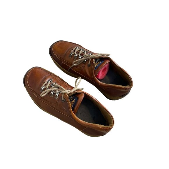 BELLININ BOOTS MEN'S BROWN LEATHER LACE-UP WALKING SHOES SZ 41/8 - Picture 3 of 8